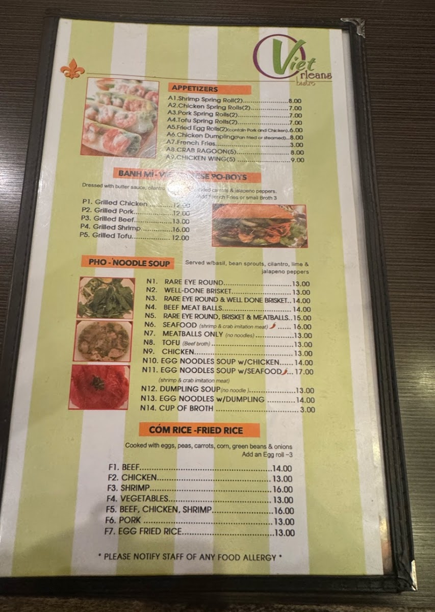 Viet Orleans Bistro Menu - Image 6